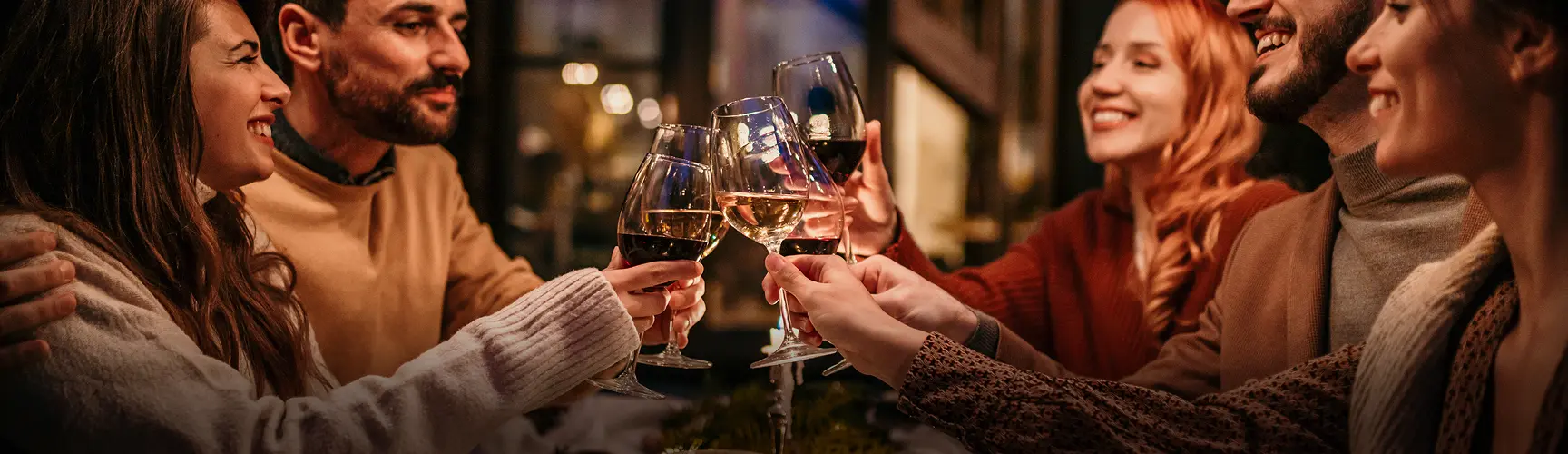 friends celebrating together